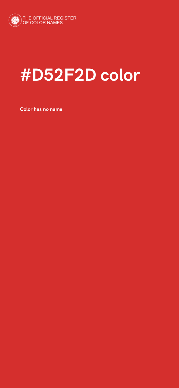 #D52F2D color image