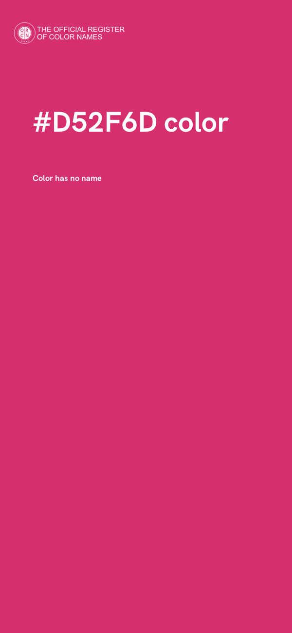 #D52F6D color image