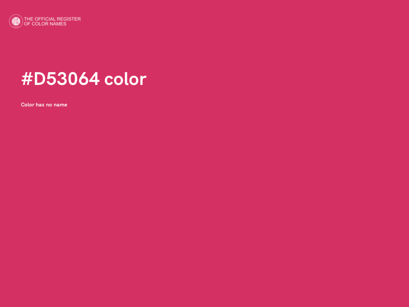 #D53064 color image