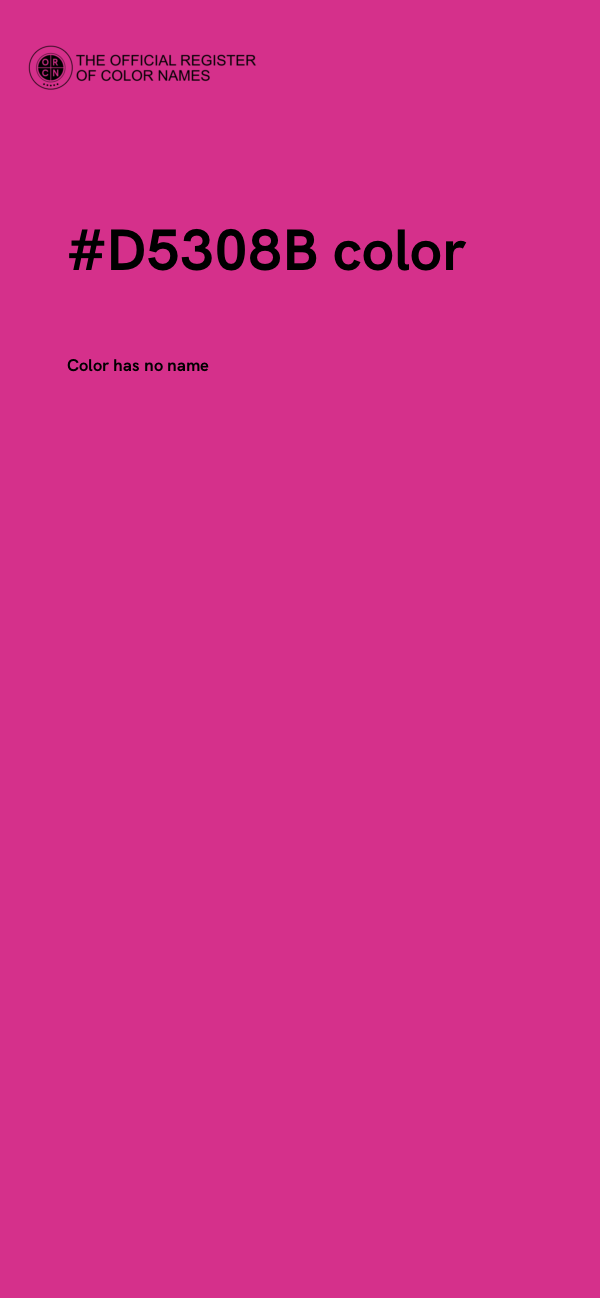 #D5308B color image