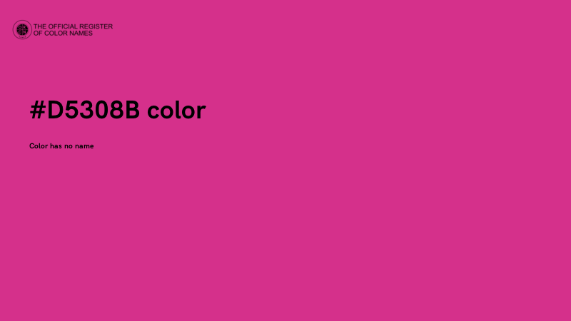 #D5308B color image