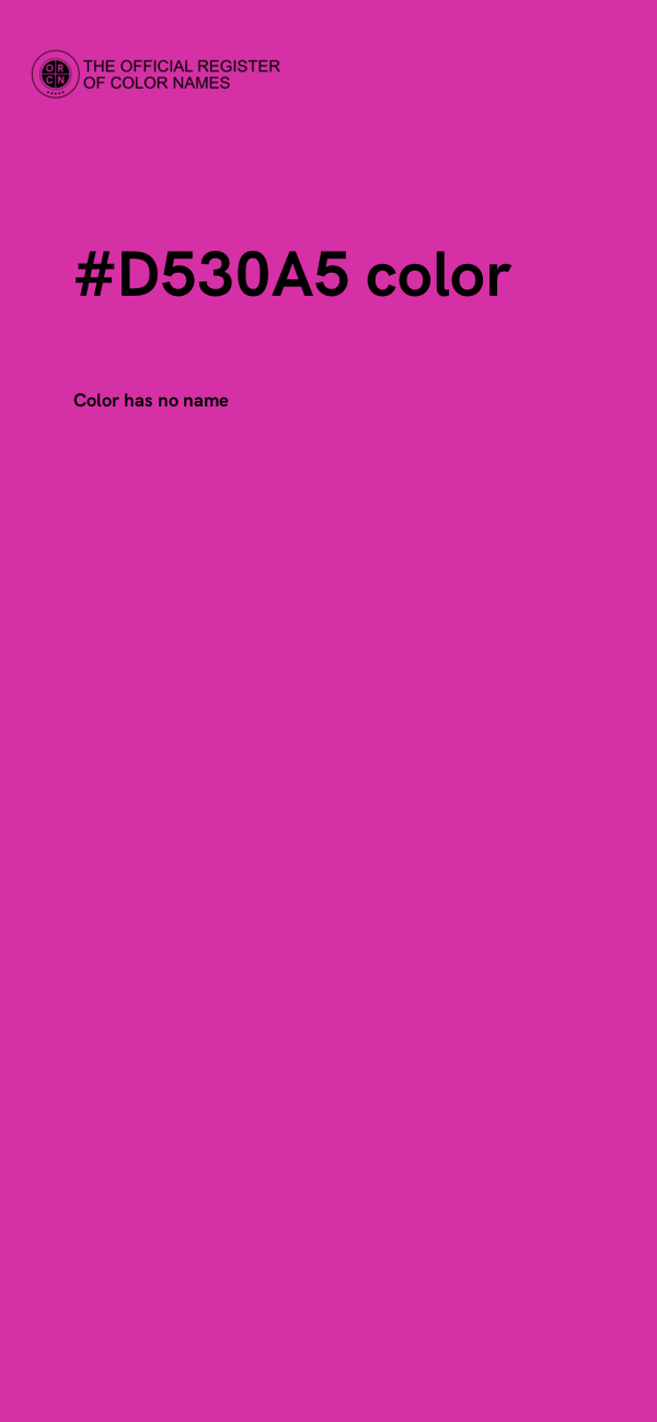 #D530A5 color image