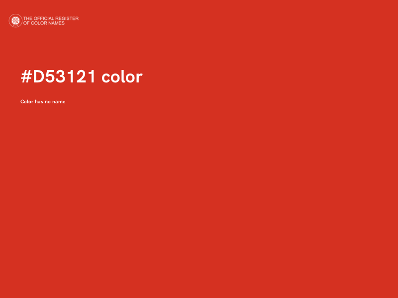 #D53121 color image