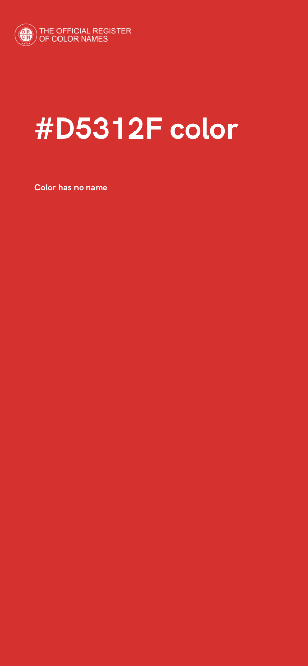 #D5312F color image
