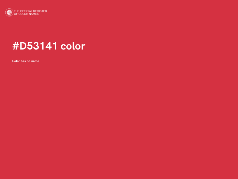 #D53141 color image