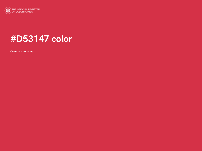 #D53147 color image