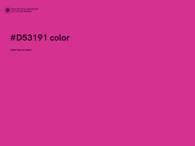 #D53191 color image