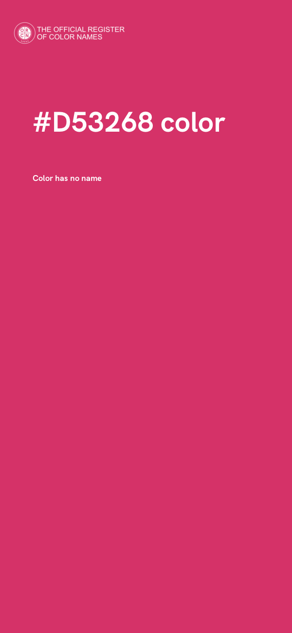#D53268 color image