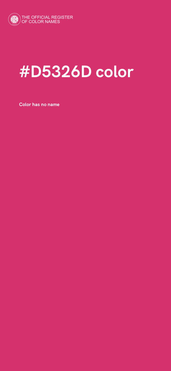#D5326D color image