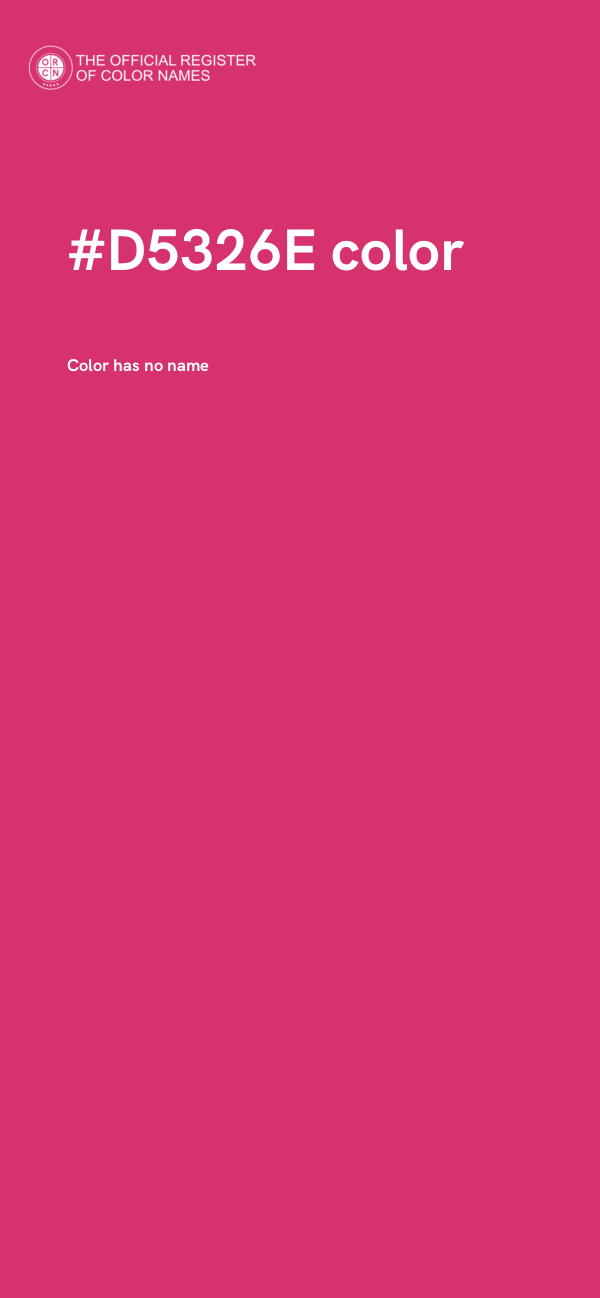 #D5326E color image
