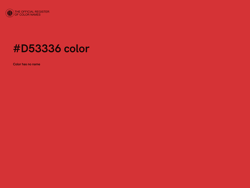 #D53336 color image