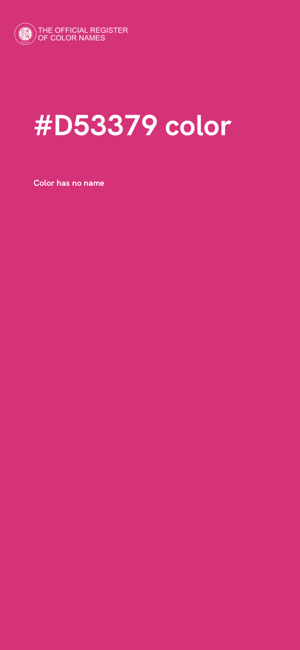 #D53379 color image