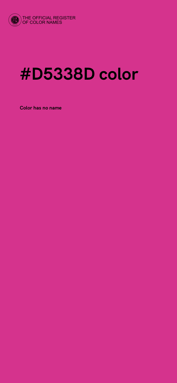 #D5338D color image
