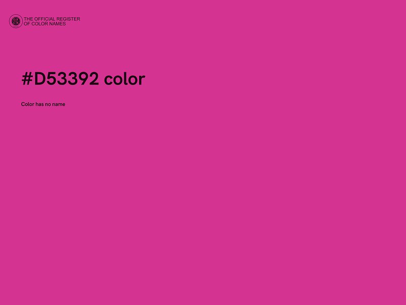 #D53392 color image