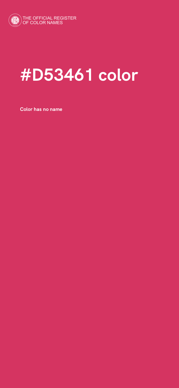 #D53461 color image