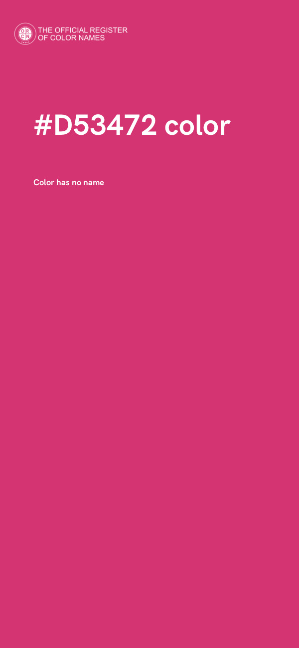 #D53472 color image