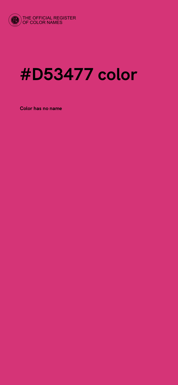 #D53477 color image