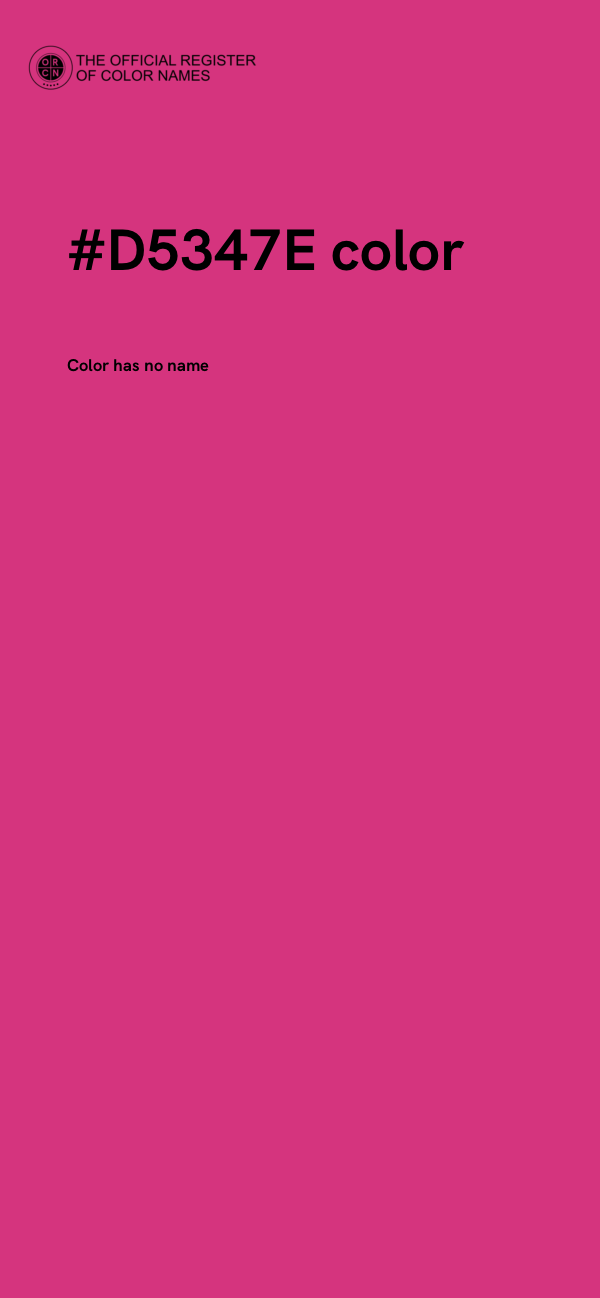 #D5347E color image