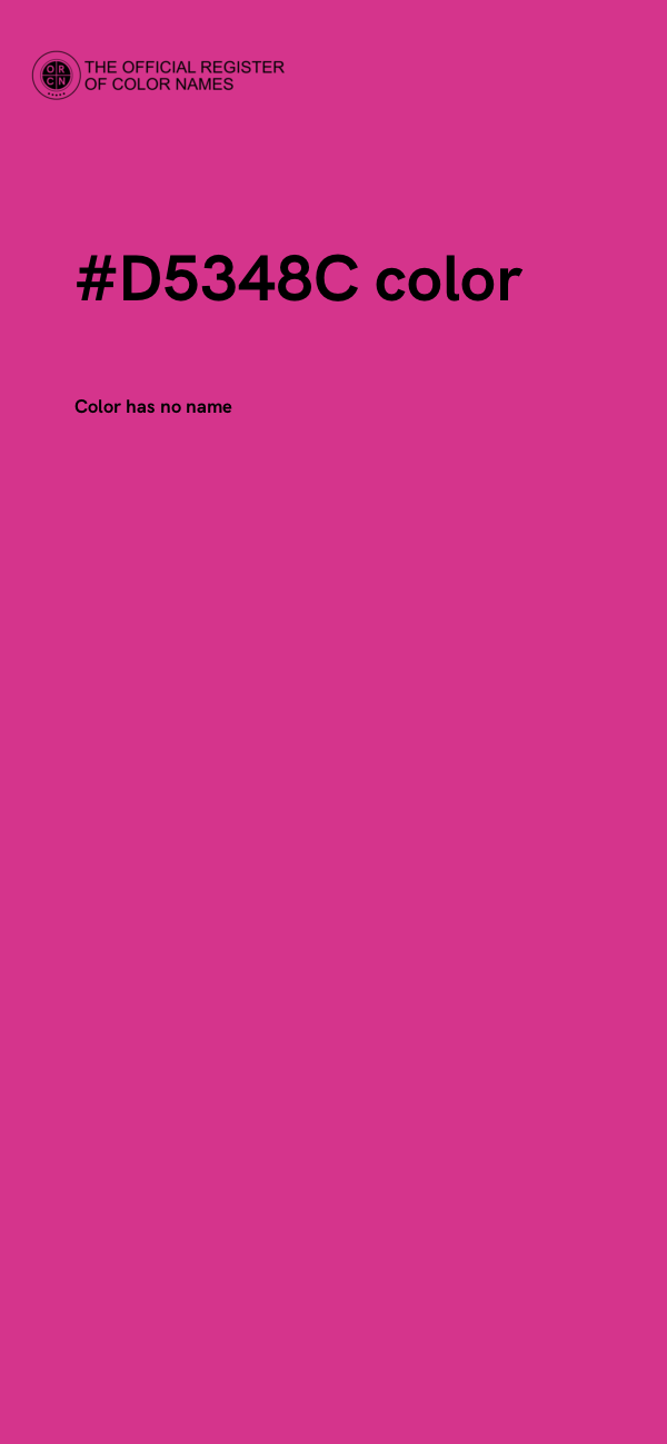 #D5348C color image