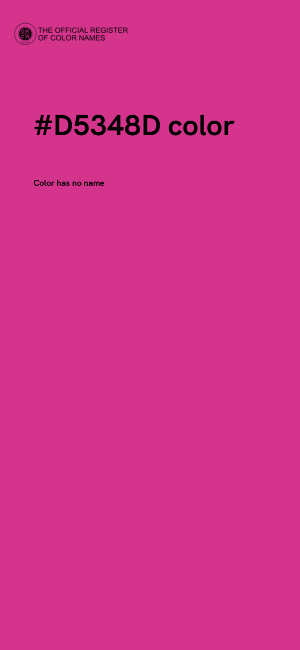 #D5348D color image