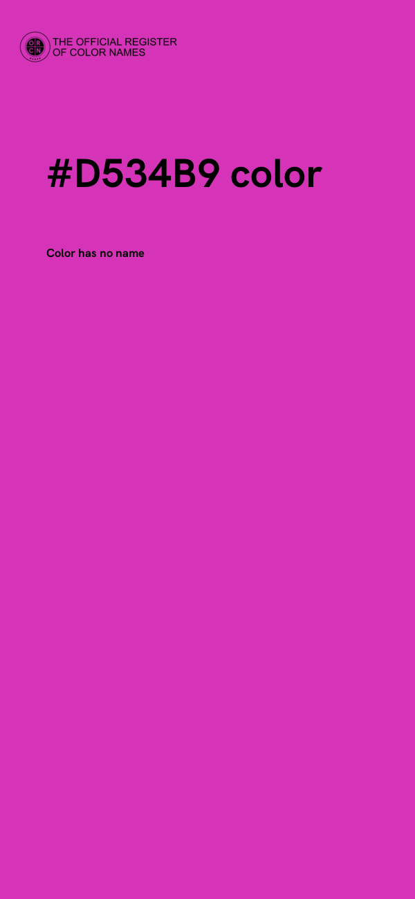 #D534B9 color image