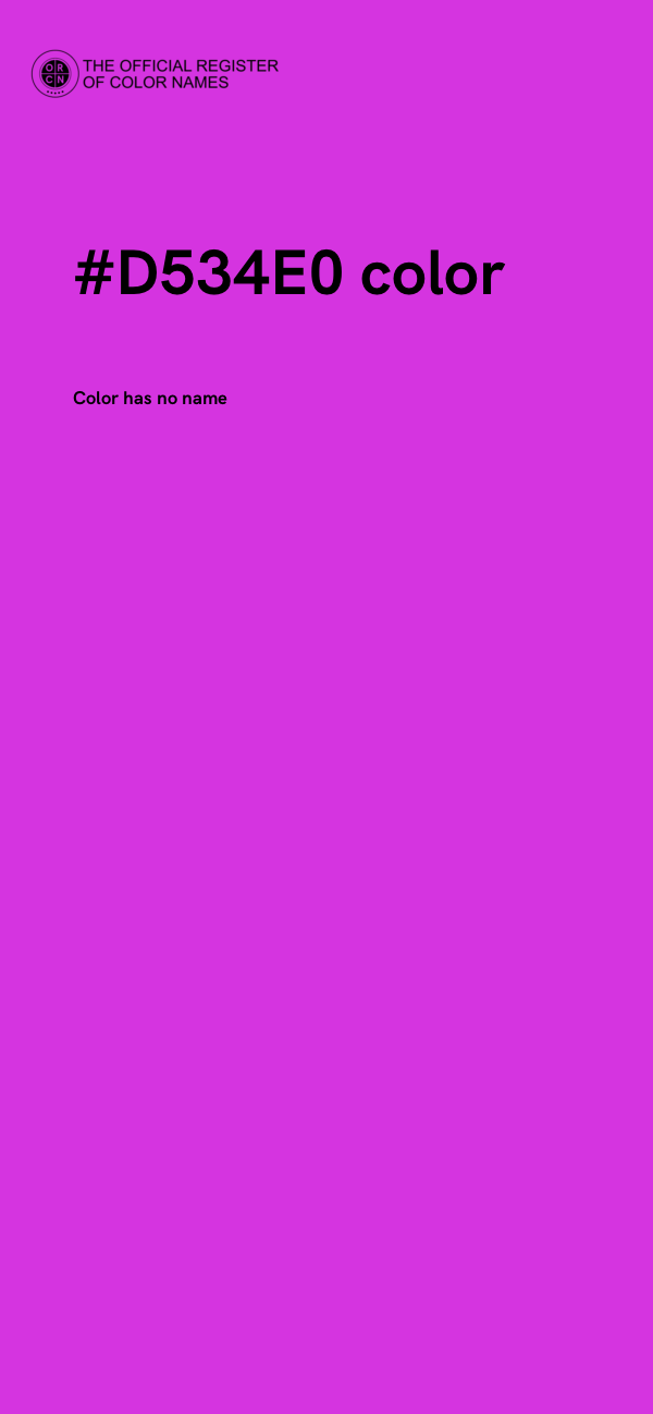 #D534E0 color image