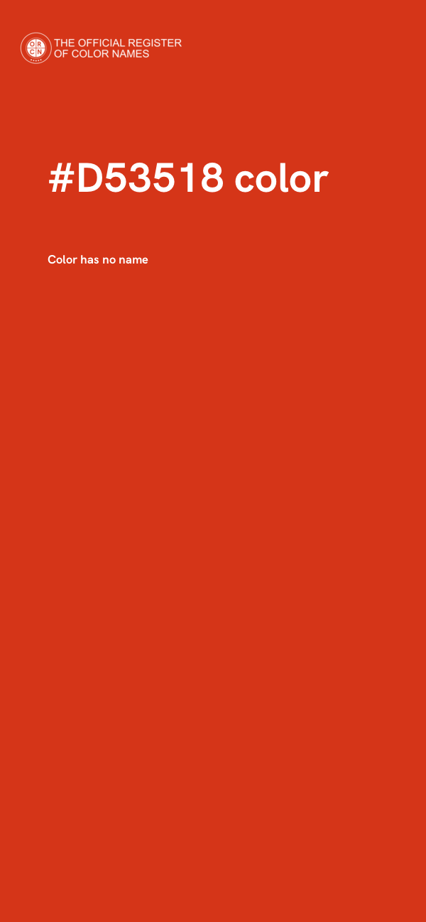 #D53518 color image