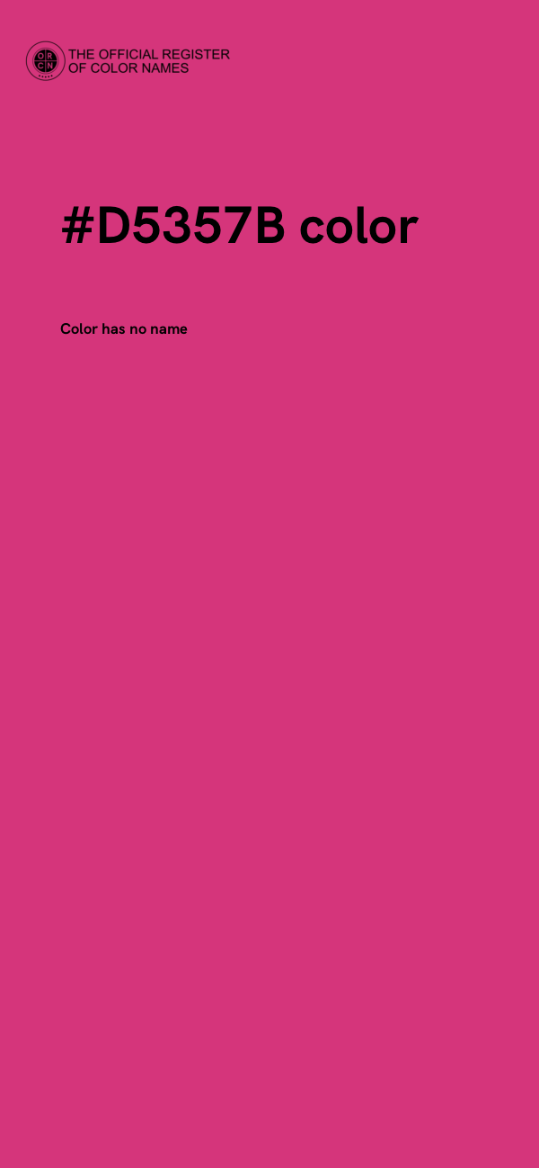 #D5357B color image