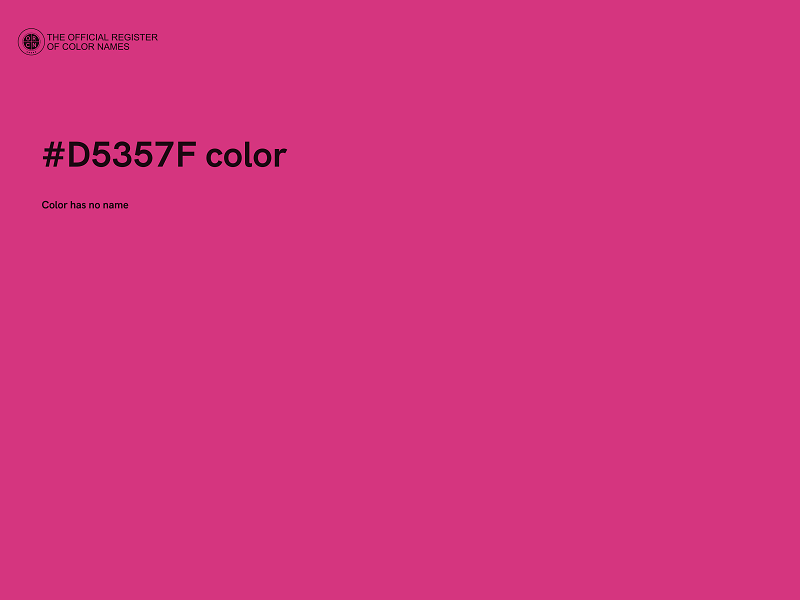 #D5357F color image