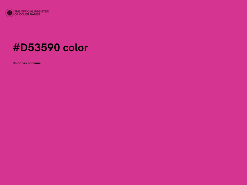 #D53590 color image