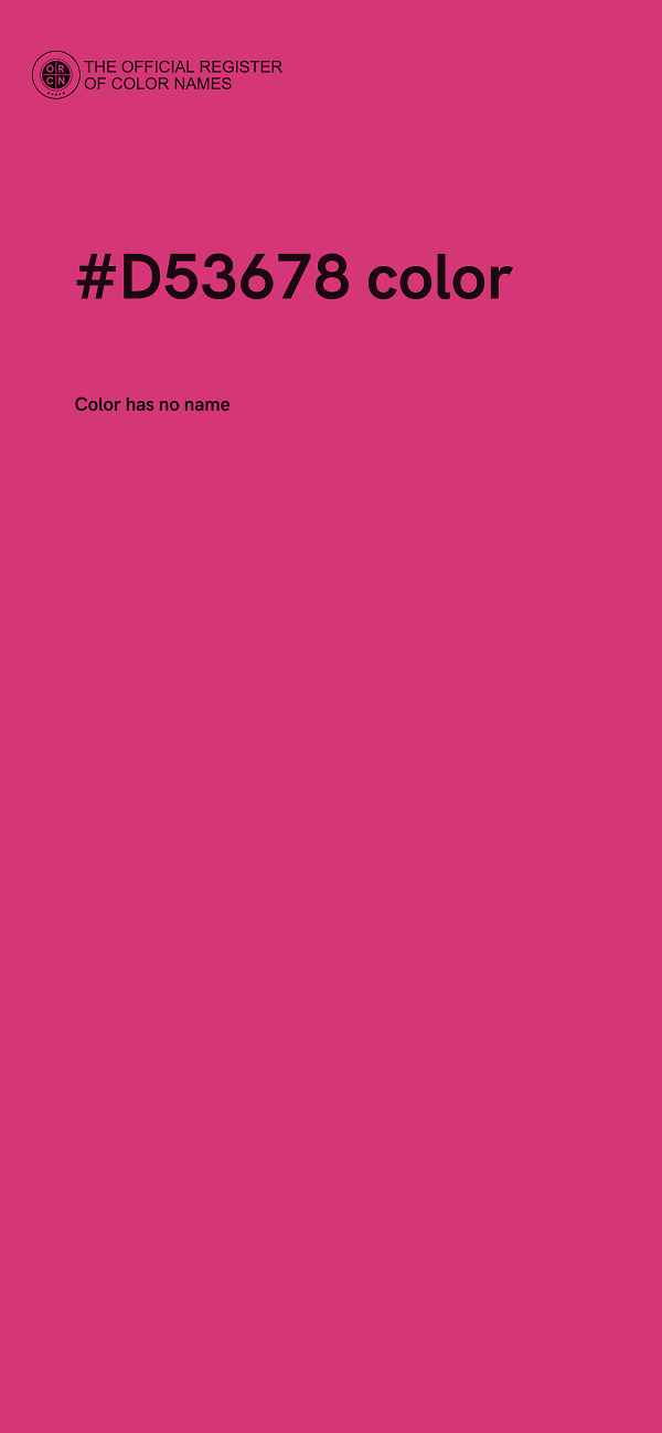 #D53678 color image