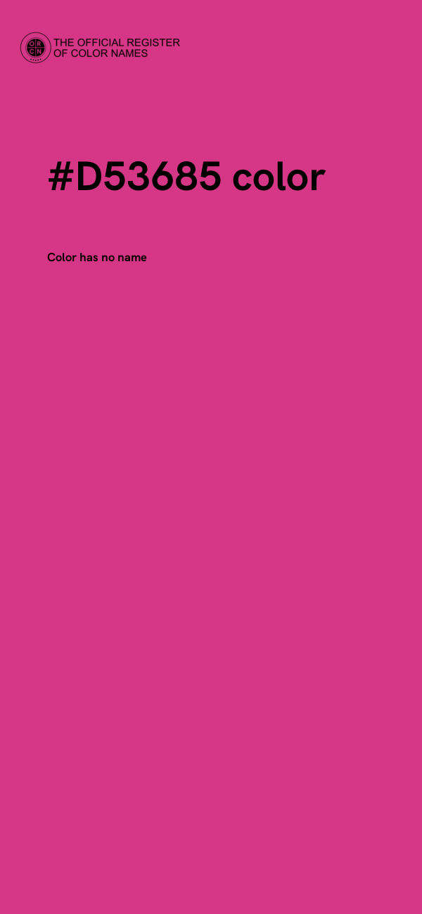 #D53685 color image