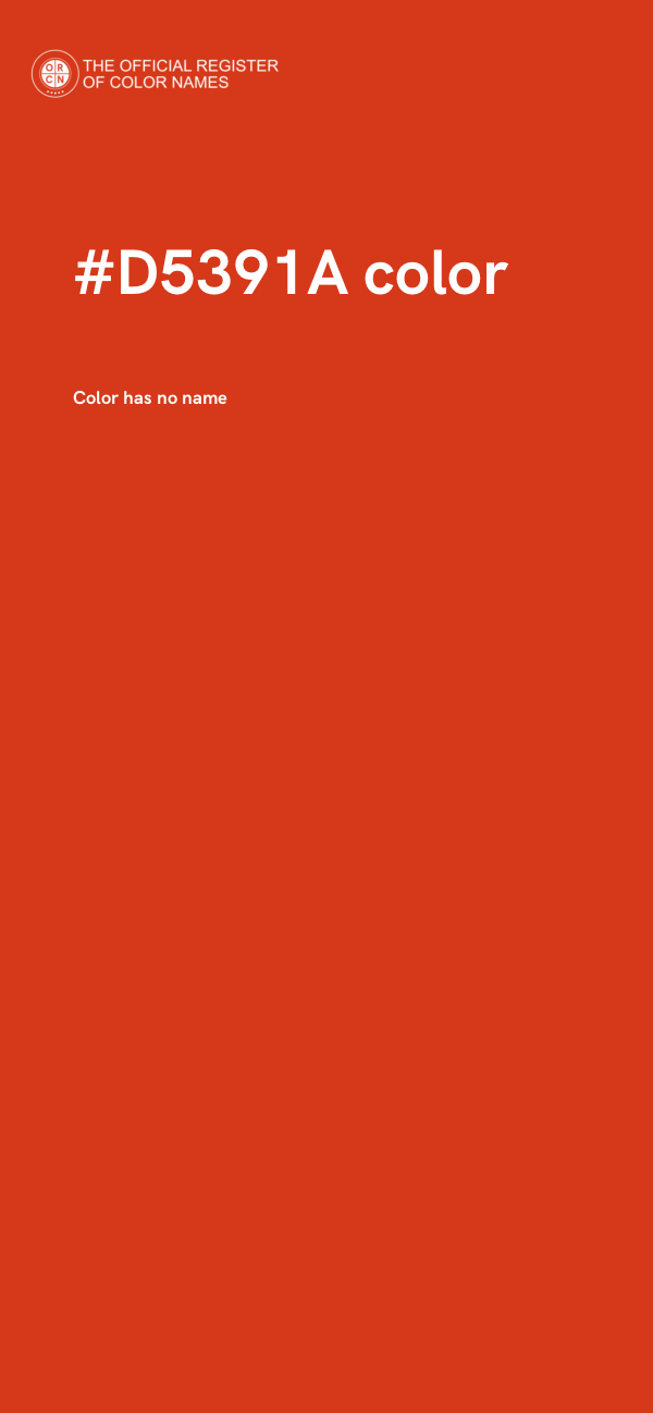 #D5391A color image