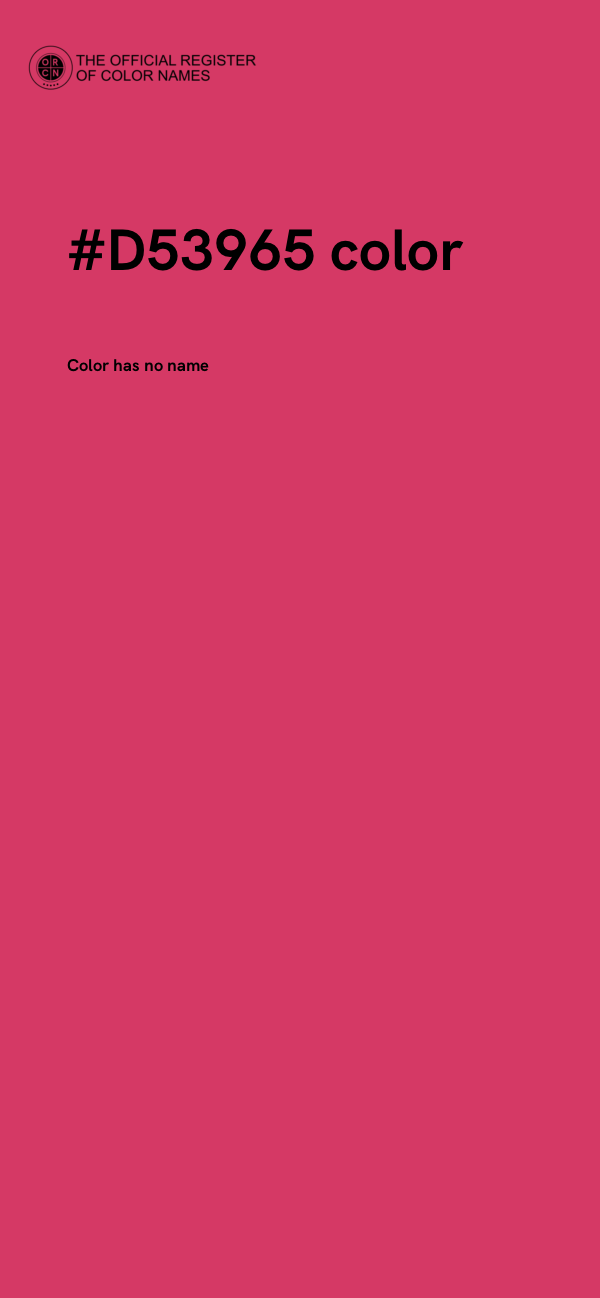 #D53965 color image