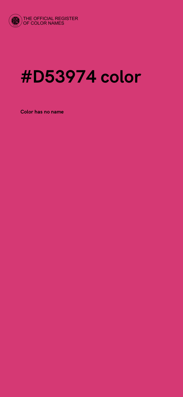 #D53974 color image
