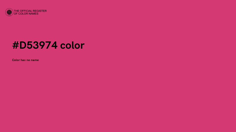 #D53974 color image