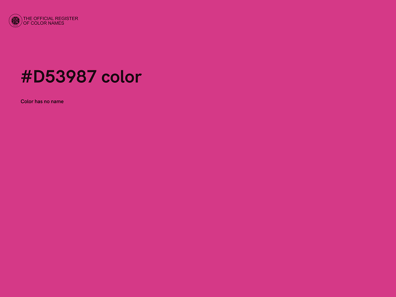 #D53987 color image