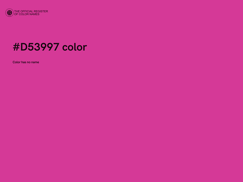 #D53997 color image