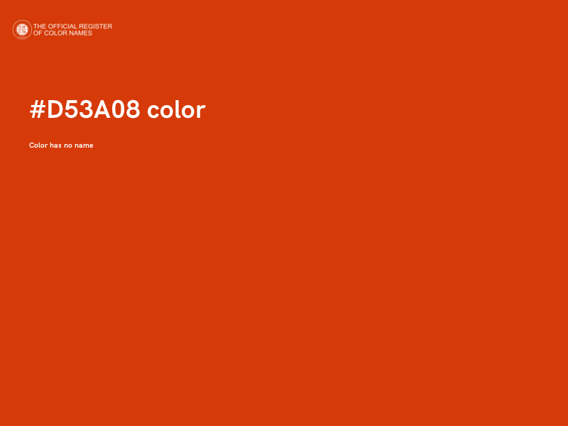 #D53A08 color image