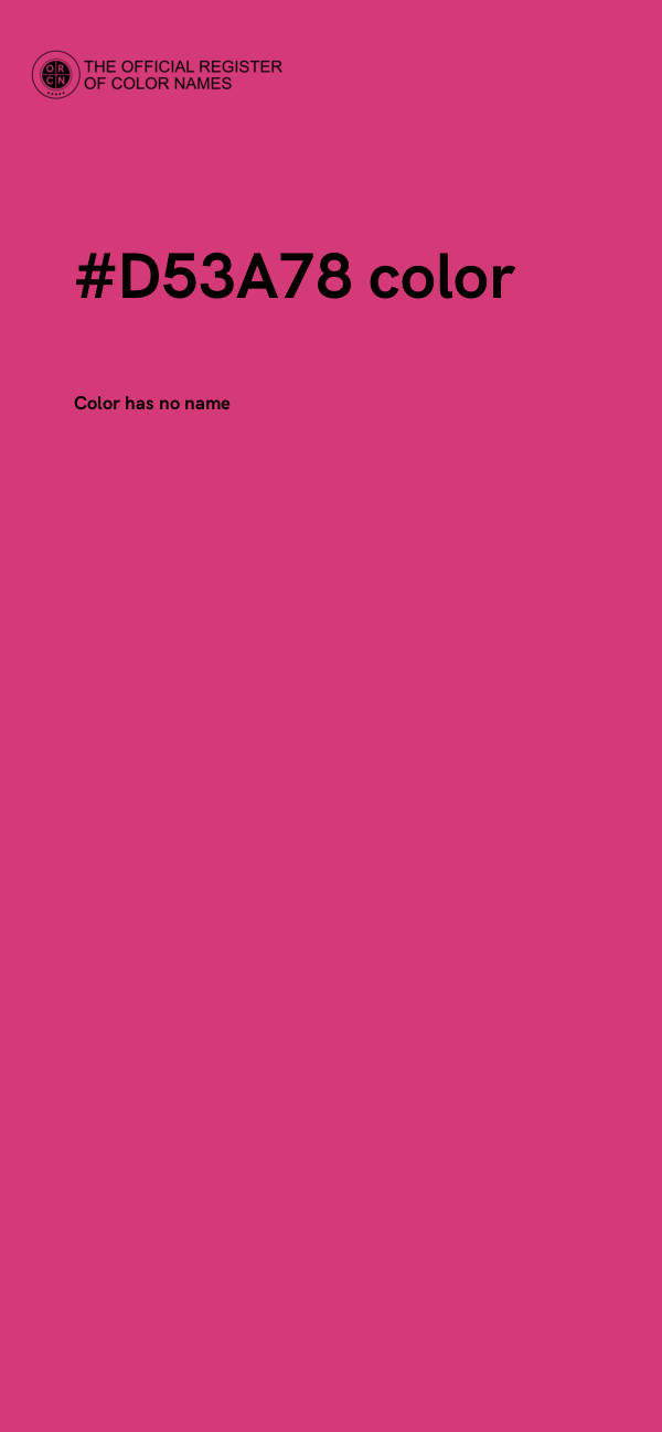 #D53A78 color image