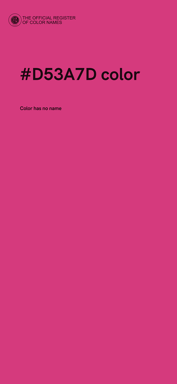 #D53A7D color image