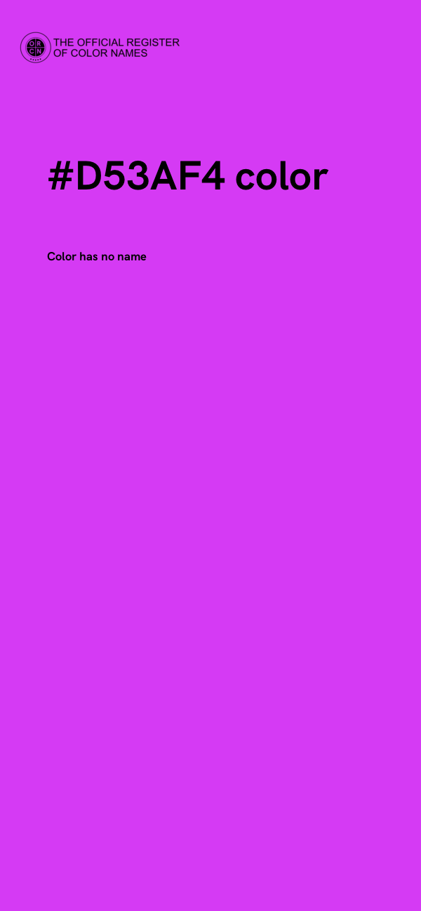 #D53AF4 color image