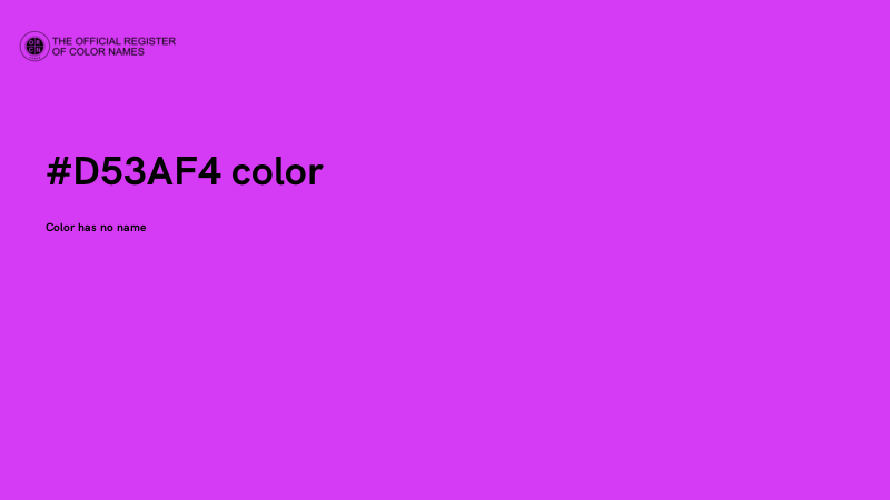 #D53AF4 color image