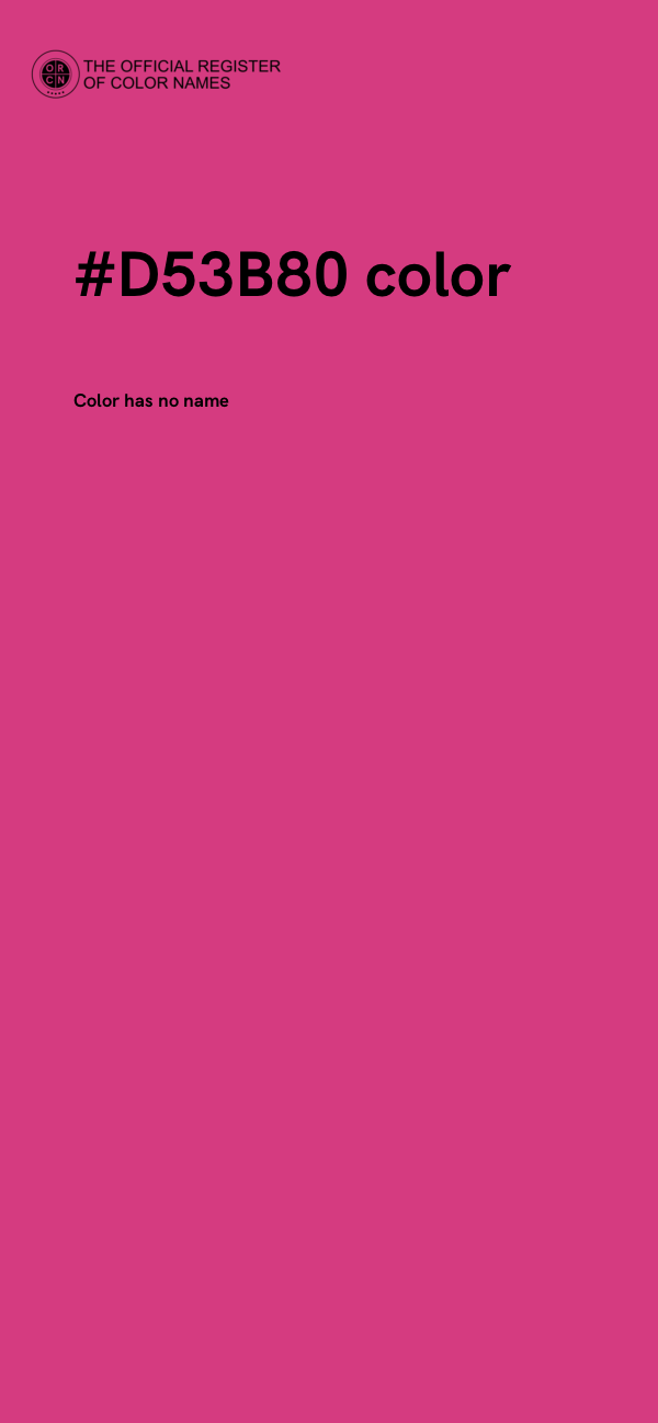 #D53B80 color image