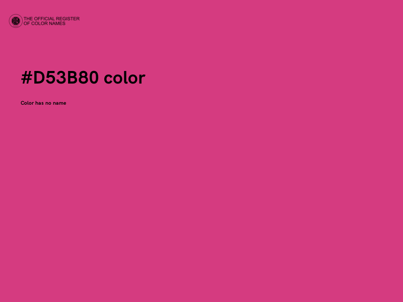 #D53B80 color image