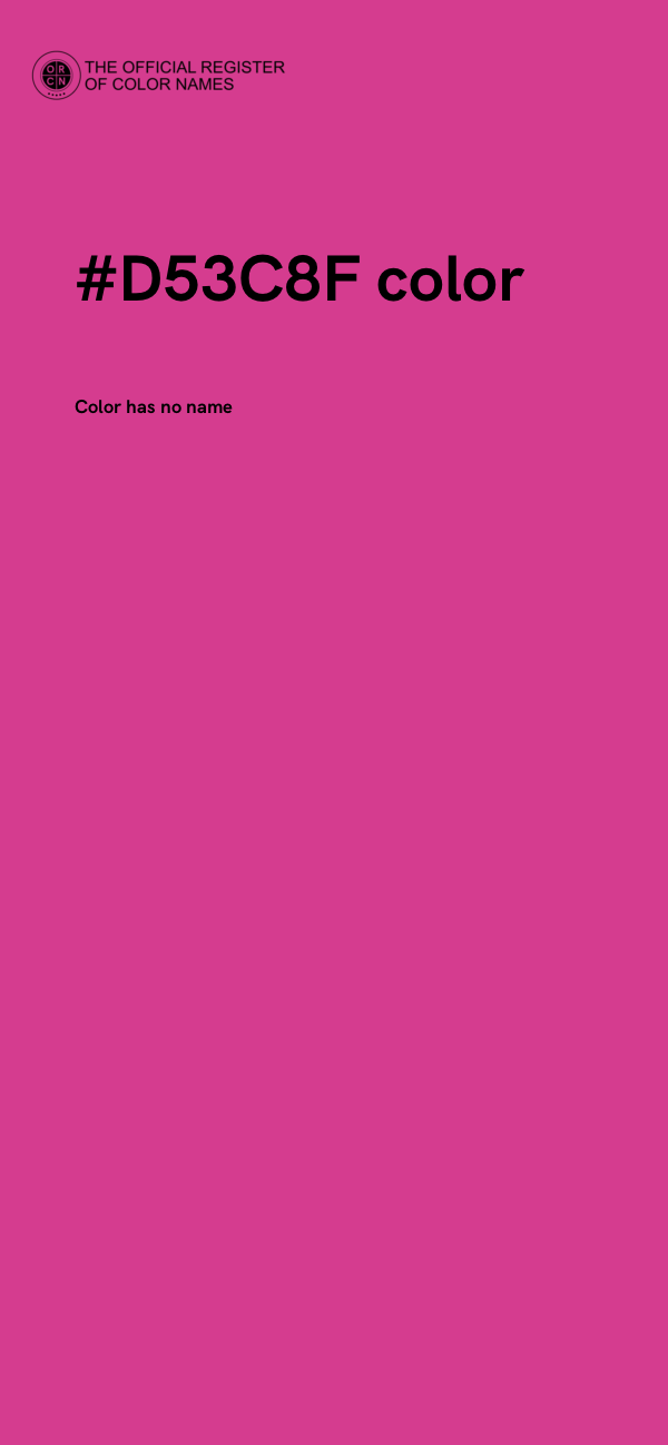 #D53C8F color image