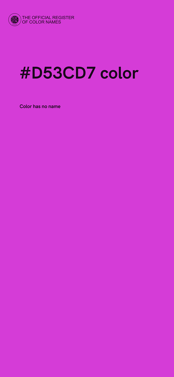 #D53CD7 color image