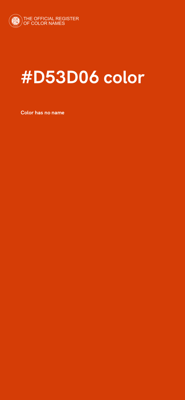 #D53D06 color image