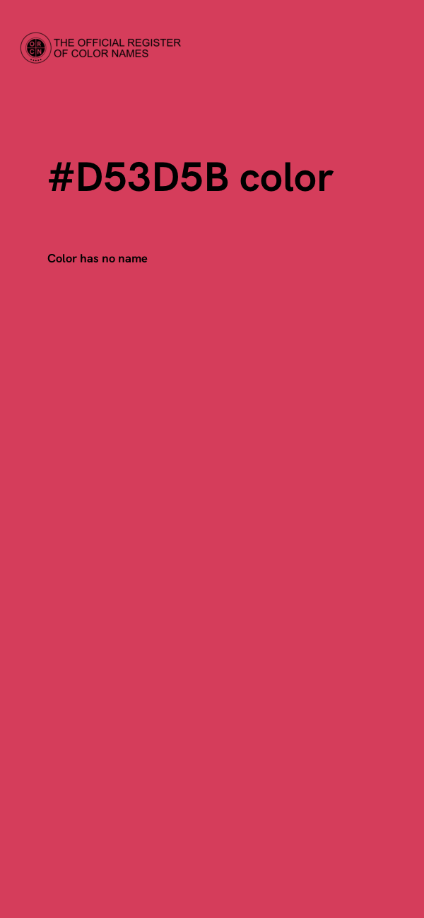 #D53D5B color image