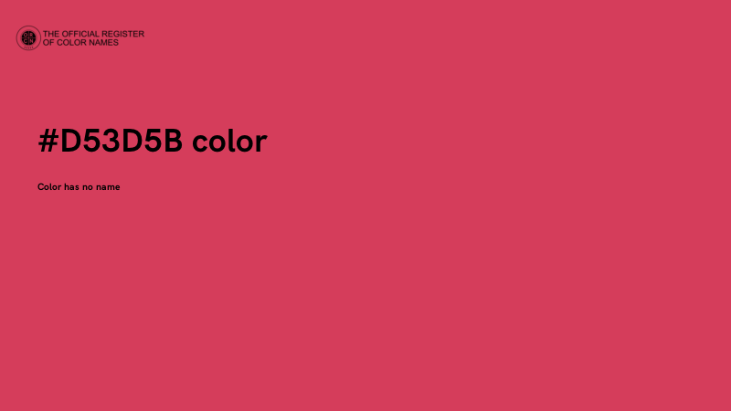 #D53D5B color image